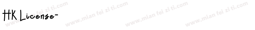HK License字体转换